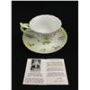 Image 1 : Lissi Kaplan Designed Fine Art Porcelain Painted Tea Cup & Saucer & Homedics Aroma Diffuser