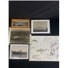 Image 1 : Vintage Framed Lot Of Nautical Ships & Replica Map Of Hitler's Residential Area