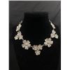 Image 1 : Vintage Rhinestone, Flower Design Necklace