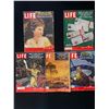 Image 1 : Lot Of 5 Vintage 1950's Life Magazines