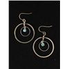 Image 1 : Sterling Silver Dangle Circle Earrings