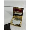 Image 3 : Vintage Mirror Compact & Lovely Brooch w/Blue Stones