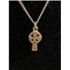 Image 2 : .925 Italy Chain w/.925 Cross Necklace