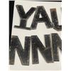 Image 2 : 10 Vintage Metal Letters From Grocery Store