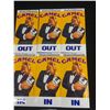 Image 2 : 3 Sets Of NOS Camel Cigarettes "Smokin Joe" In & Out Large Door Decals Each Approx. 4 1/4" x 8 1/2"