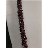 Image 2 : Very Long Double Length Genuine Garnet Rope Still Necklace, Hundreds Of Beads