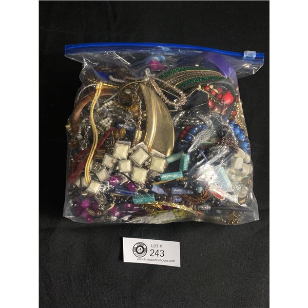 Large Bag w/Jewelry & Jewelry Parts