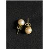 Image 2 : Pair Of Real Pearl Stud Earrings