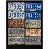 Image 1 : 10 Mostly Vintage BC License Plates