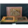 Image 1 : 3 Vintage Turkish Copper Painted Photo Albums