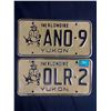 Image 1 : 2 Vintage Klondike Yukon License Plates