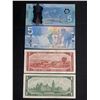Image 2 : Variety of Canadian Bills, Very Good Condition - $1 (1967), $2 (1954), $5 (2009), $5 (2013)