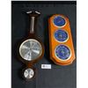Image 1 : 2 Vintage Wood Weather Stations. Taylor England & Sunbeam USA Tallest Approx. 20" H