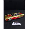 Image 1 : Old Vintage Ford Thunderbird Friction Japanese Tin Toy- 8" Long-Good Working Condition