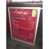 Image 1 : Original The Fireplace Restaurant - Grill Light Up Menu Board Sign - Kid's Value Meals, Desserts, An