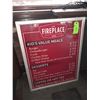 Image 2 : Original The Fireplace Restaurant - Grill Light Up Menu Board Sign - Kid's Value Meals, Desserts, An
