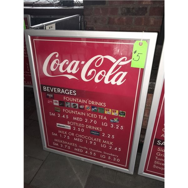 Original The Fireplace Restaurant - Grill Light Up Menu Board Sign ...