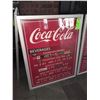 Image 2 : Original The Fireplace Restaurant - Grill Light Up Menu Board Sign - Beverages