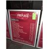 Image 1 : Original The Fireplace Restaurant - Grill Light Up Menu Board Sign - Burgers