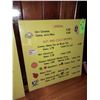 Image 1 : Original The Fireplace Restaurant - Breakfast Menu Board Sign - Cereal & Hot And Cold Drinks
