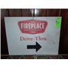 Image 1 : The Fireplace Restaurant - Drive-Trhu Sign