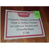 Image 1 : The Fireplace Restaurant - Menu Sign