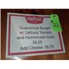 Image 1 : The Fireplace Restaurant - Menu Sign