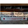Image 1 : Original The Fireplace Restaurant - "Homemade Italian Ices @ Pizza At The Fireplace" Oversized Banne