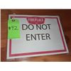Image 1 : The Fireplace Restaurant - "Do Not Enter" Sign