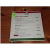 Image 1 : Original The Fireplace Restaurant - Pizza Menu Board Sign - Rolls & Calzones