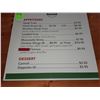 Image 3 : Original The Fireplace Restaurant - Pizza Menu Board Sign - Appetizers & Dessert