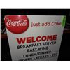 Image 2 : Original The Fireplace Restaurant - Coca Cola Welcome Directory Board Sign