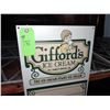 Image 2 : The Fireplace Restaurant - Gifford's Famous Ice Cream Menu Board Flavor Sign