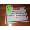 Image 1 : The Fireplace Restaurant - "Chicken BLT Sign" Sign
