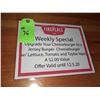 Image 1 : The Fireplace Restaurant - "Weekly Specials" Sign