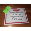 Image 1 : The Fireplace Restaurant - "Homeade Soup - Vegetable Beef" Sign