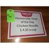 Image 1 : The Fireplace Restaurant - "Homeade Soup - Chicken Noodle" Sign