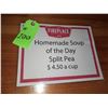 Image 1 : The Fireplace Restaurant - "Homeade Soup - Split Pea" Sign