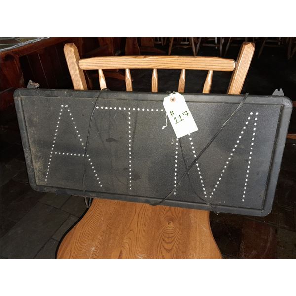 The Fireplace Restaurant - Light-Up ATM Sign)