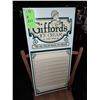 Image 1 : The Fireplace Restaurant - Gifford's Famous Ice Cream Menu Board Flavor Sign