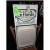 Image 1 : The Fireplace Restaurant - Gifford's Famous Ice Cream Menu Board Flavor Sign