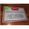 Image 1 : The Fireplace Restaurant - Enther The 50th Anniversary Raffle Sign