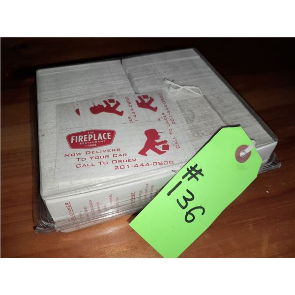 The Fireplace Restaurant - Vintage Case Of Business Cards