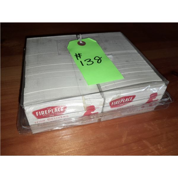 The Fireplace Restaurant - Vintage Case Of Business Cards