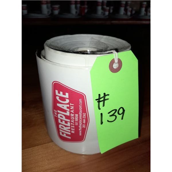The Fireplace Restaurant - Roll Of Round Stickers