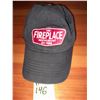 Image 1 : The Fireplace Restaurant - Blue Baseball Cap With Embroidered Patch On Front.