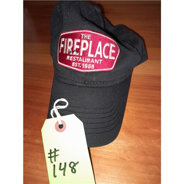 The Fireplace Restaurant - Blue Baseball Cap With Embroidered Patch On Front.