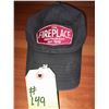 Image 1 : The Fireplace Restaurant - Blue Baseball Cap With Embroidered Patch On Front.
