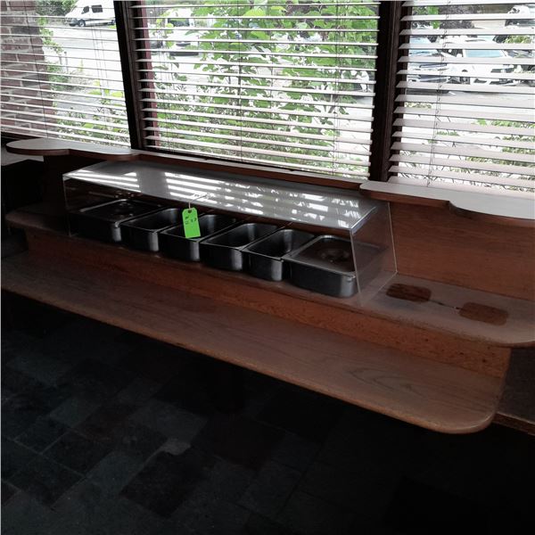 Original The Fireplace Restaurant - Condiment & Pickle Bar Counter W/ All Accessories