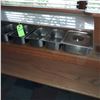 Image 3 : Original The Fireplace Restaurant - Condiment & Pickle Bar Counter W/ All Accessories